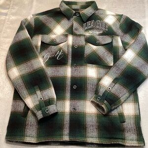 Grindhouse Denim Men’s Shacket, League New Heights 2XL Lined Jacket.